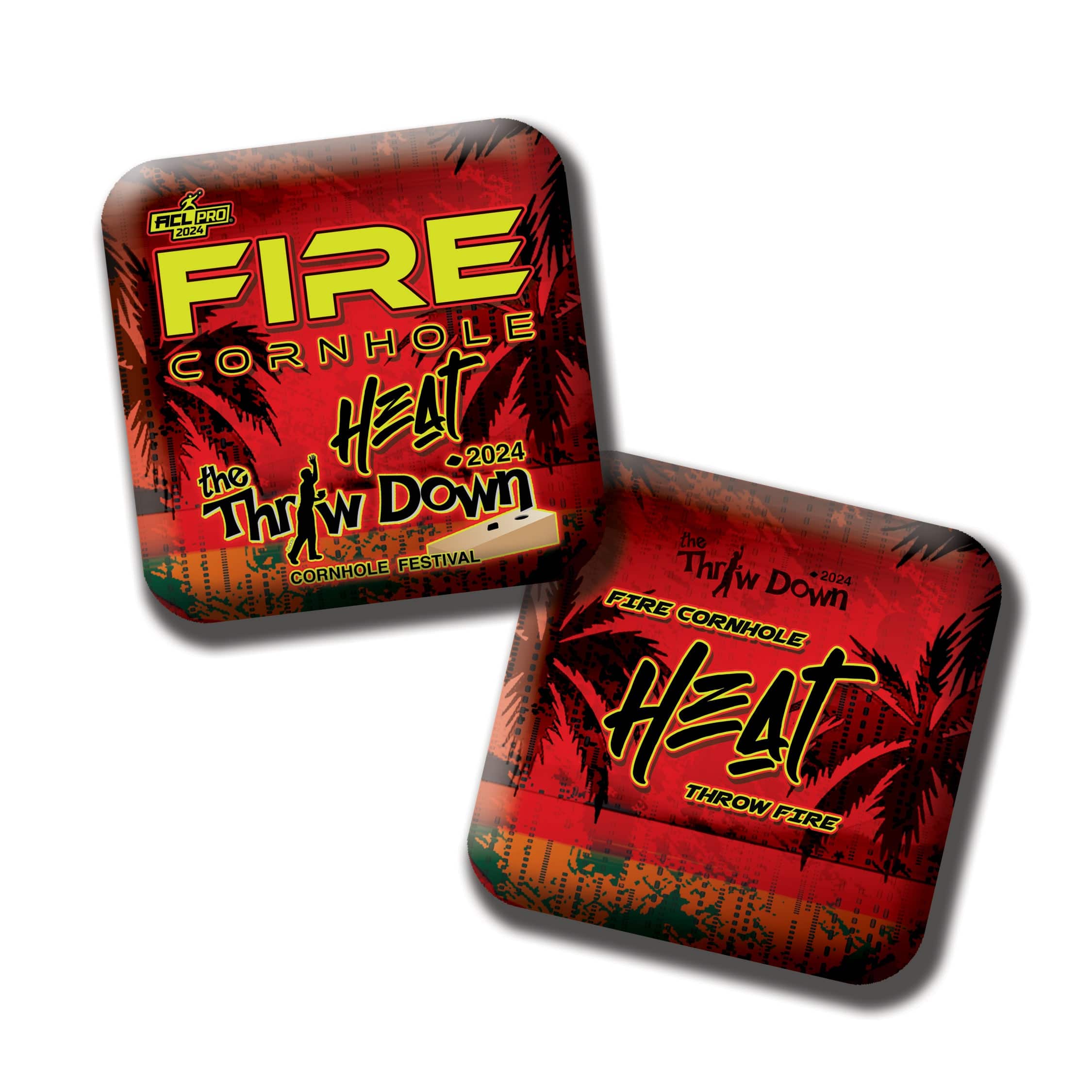 Fire Cornhole Throwdown Heat - Set of 4
