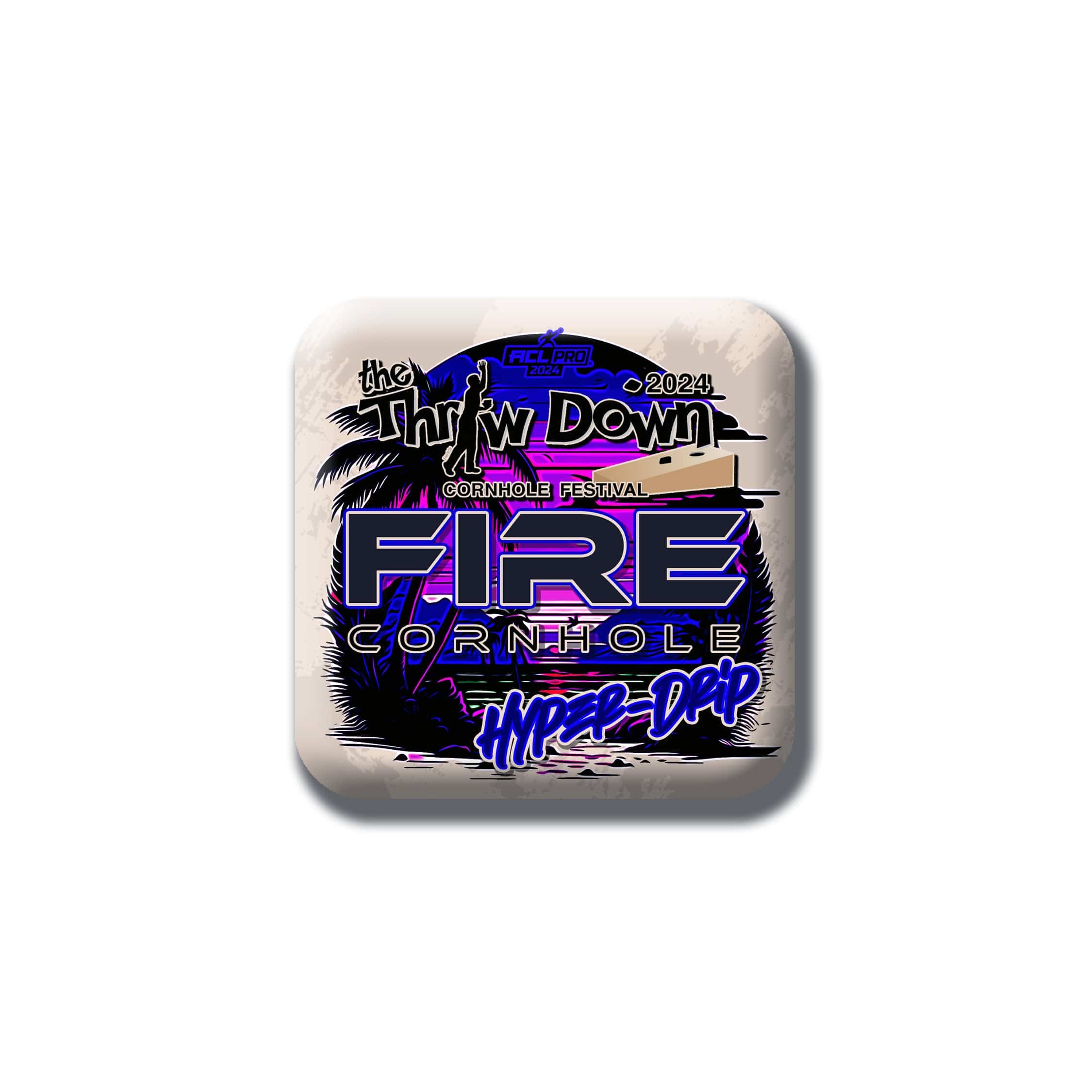Fire Cornhole Throwdown HyperDrip - Set of 4