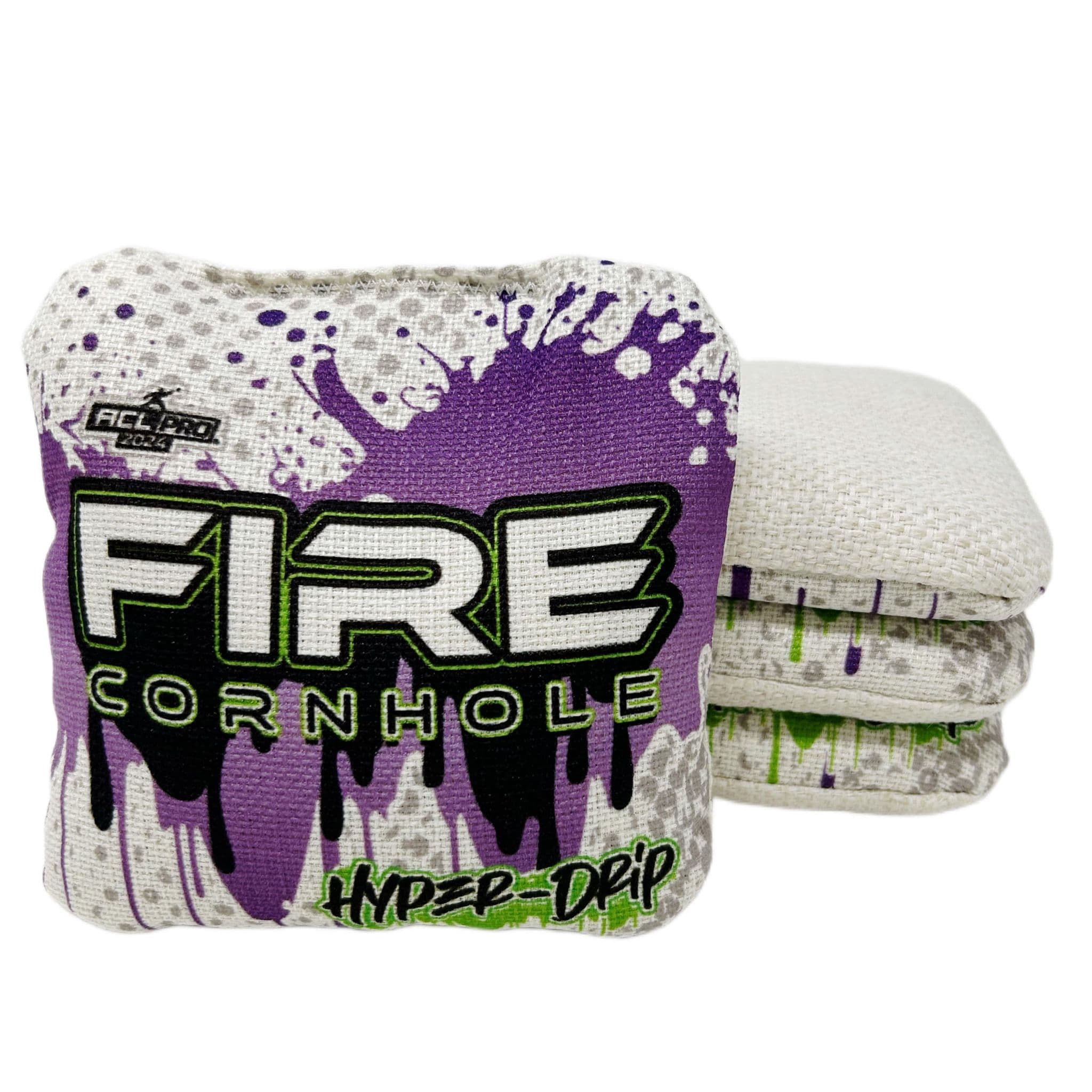 Fire Cornhole 2023 Fire Hyper-Drip Cornhole Bags - Set of 4