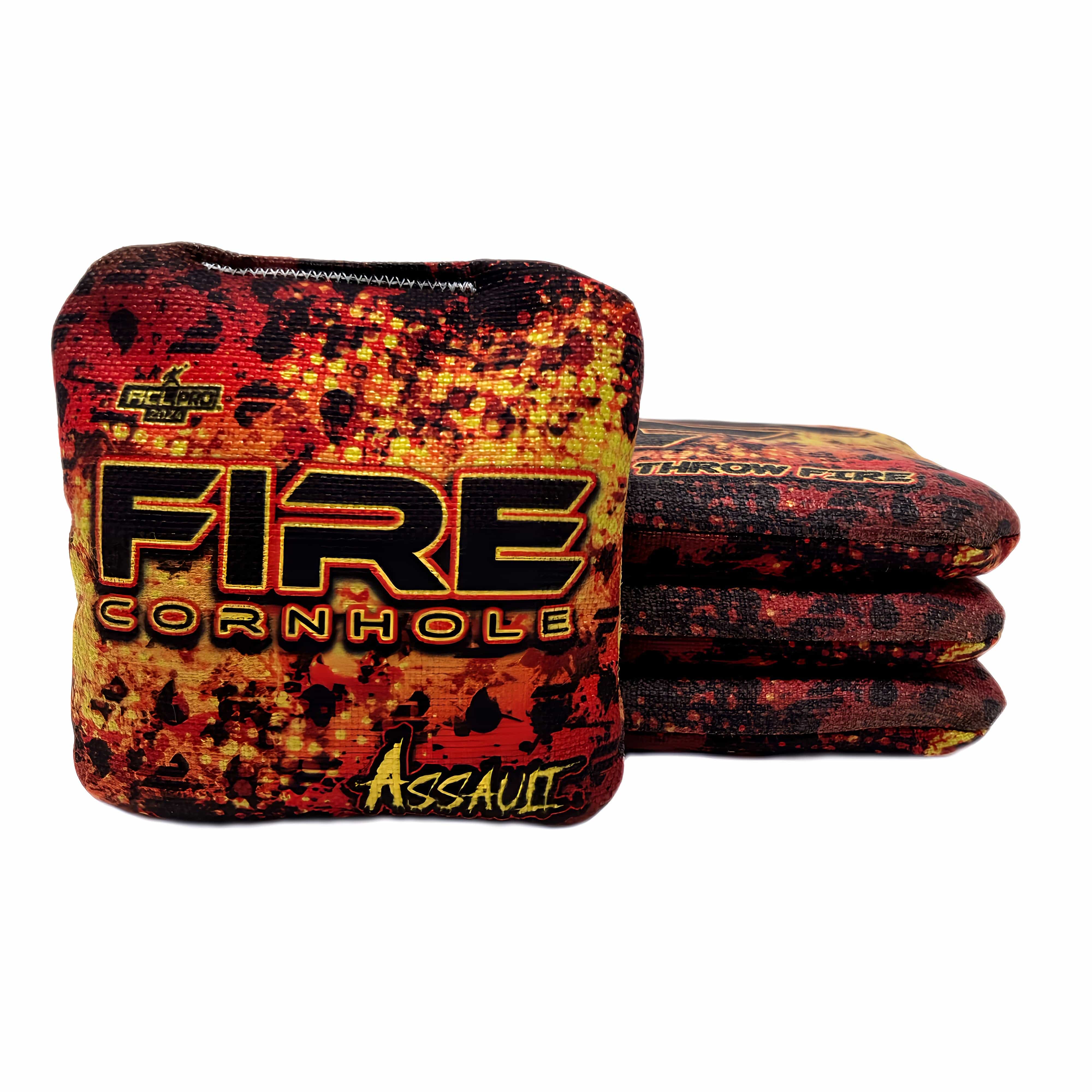 Fire Cornhole 2024 Fire Assault - Set of 4