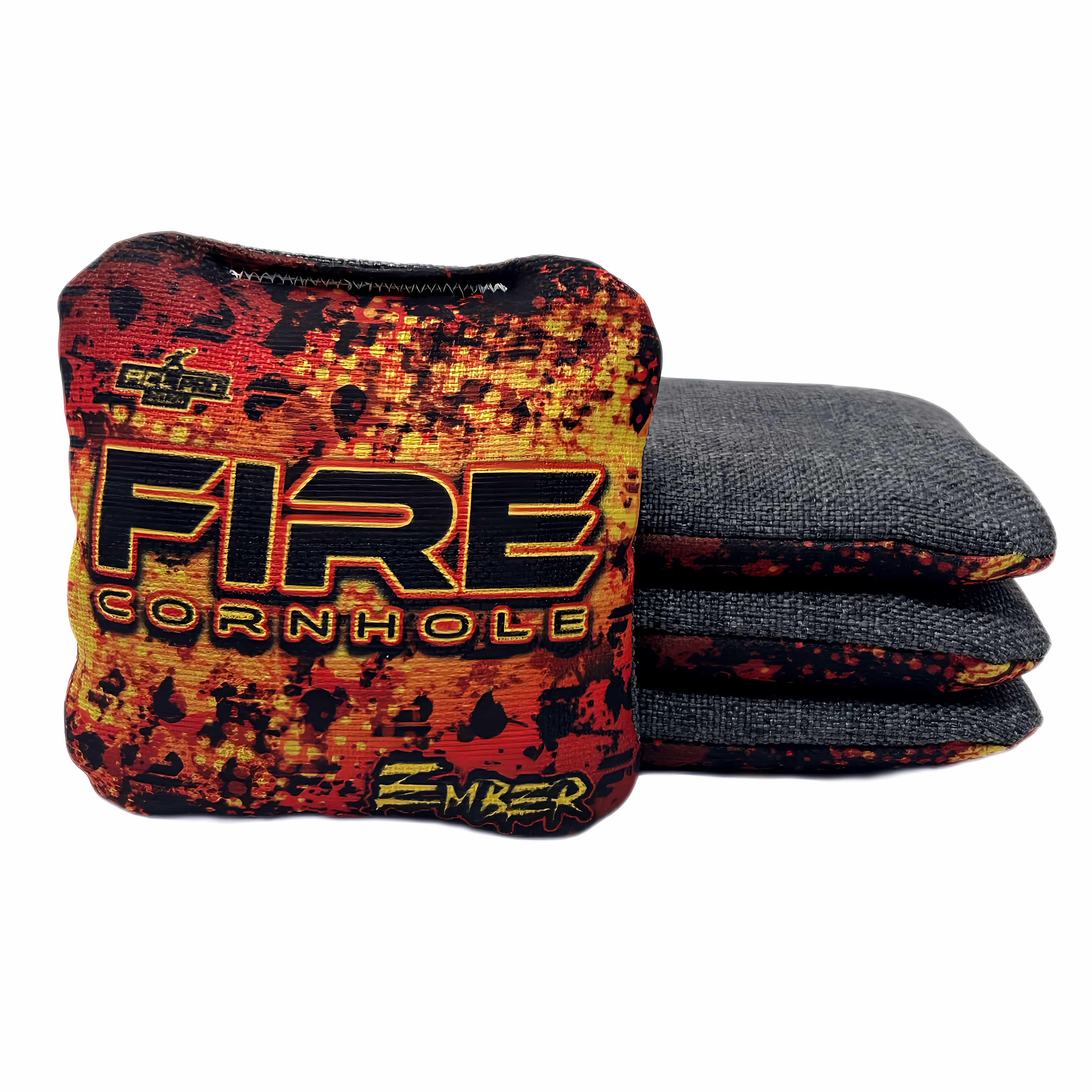 Fire Cornhole 2024 Fire Ember Cornhole Bags - Set of 4