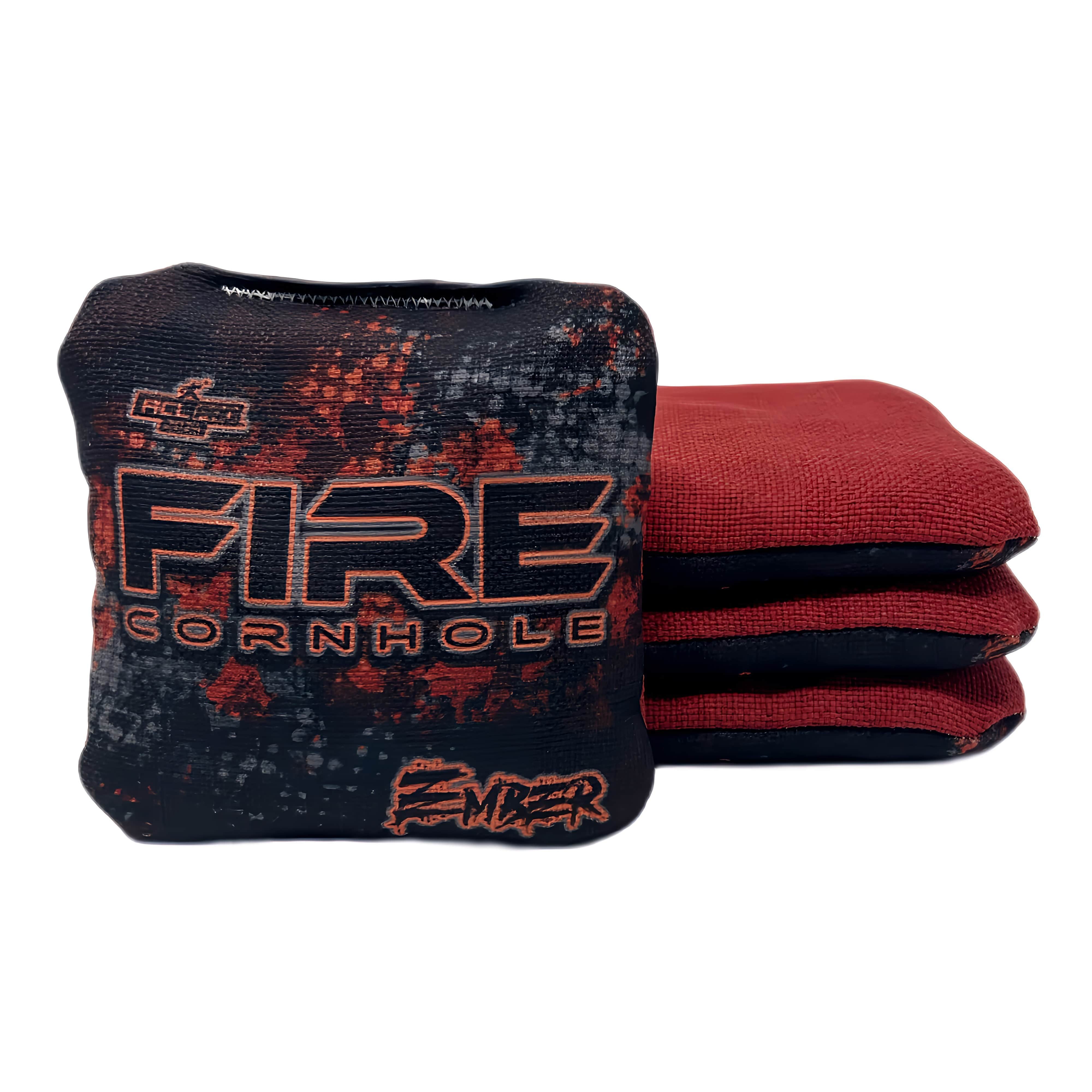 Fire Cornhole 2024 Fire Ember Cornhole Bags - Set of 4