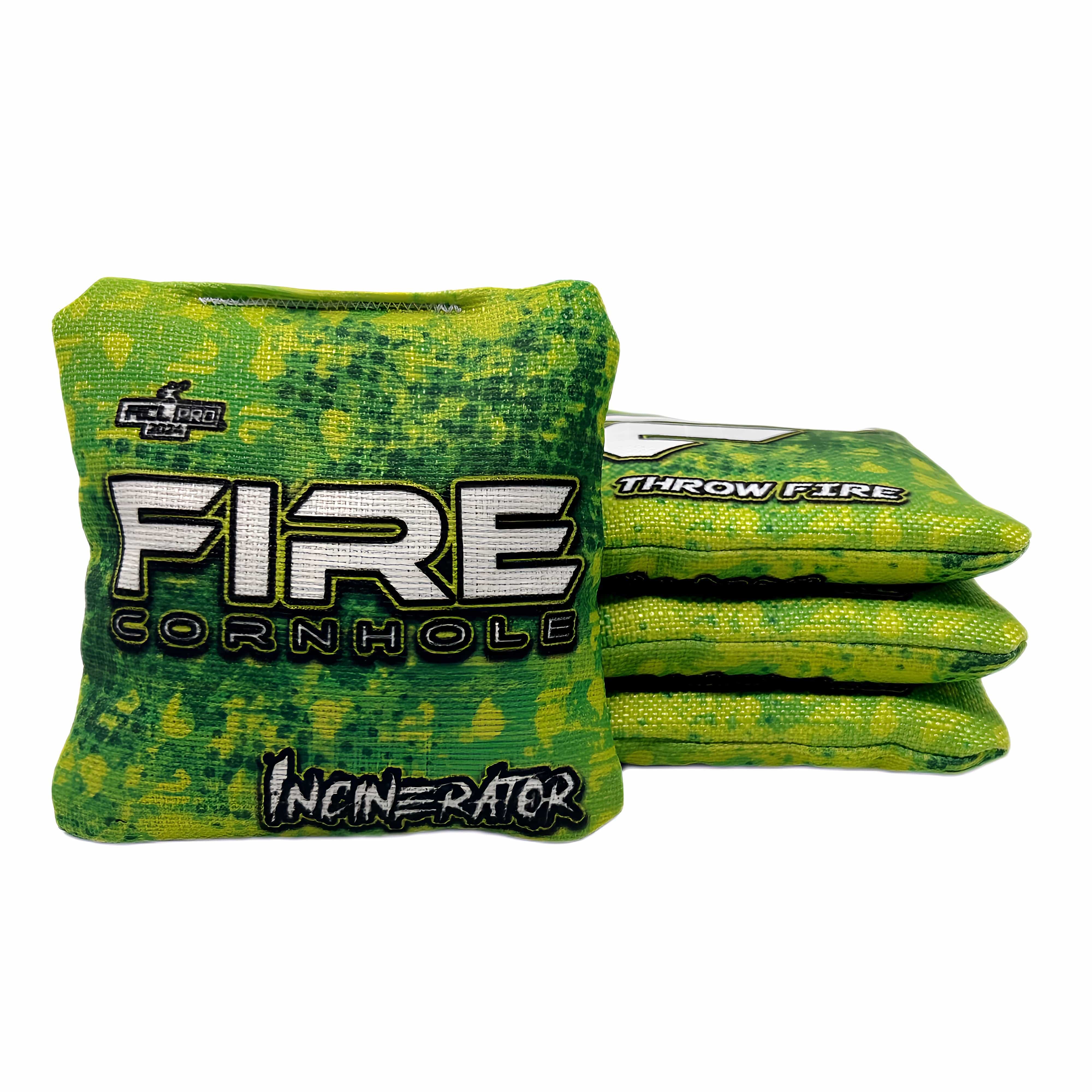 Fire Cornhole 2024 Fire Incinerator Cornhole Bags - Set of 4