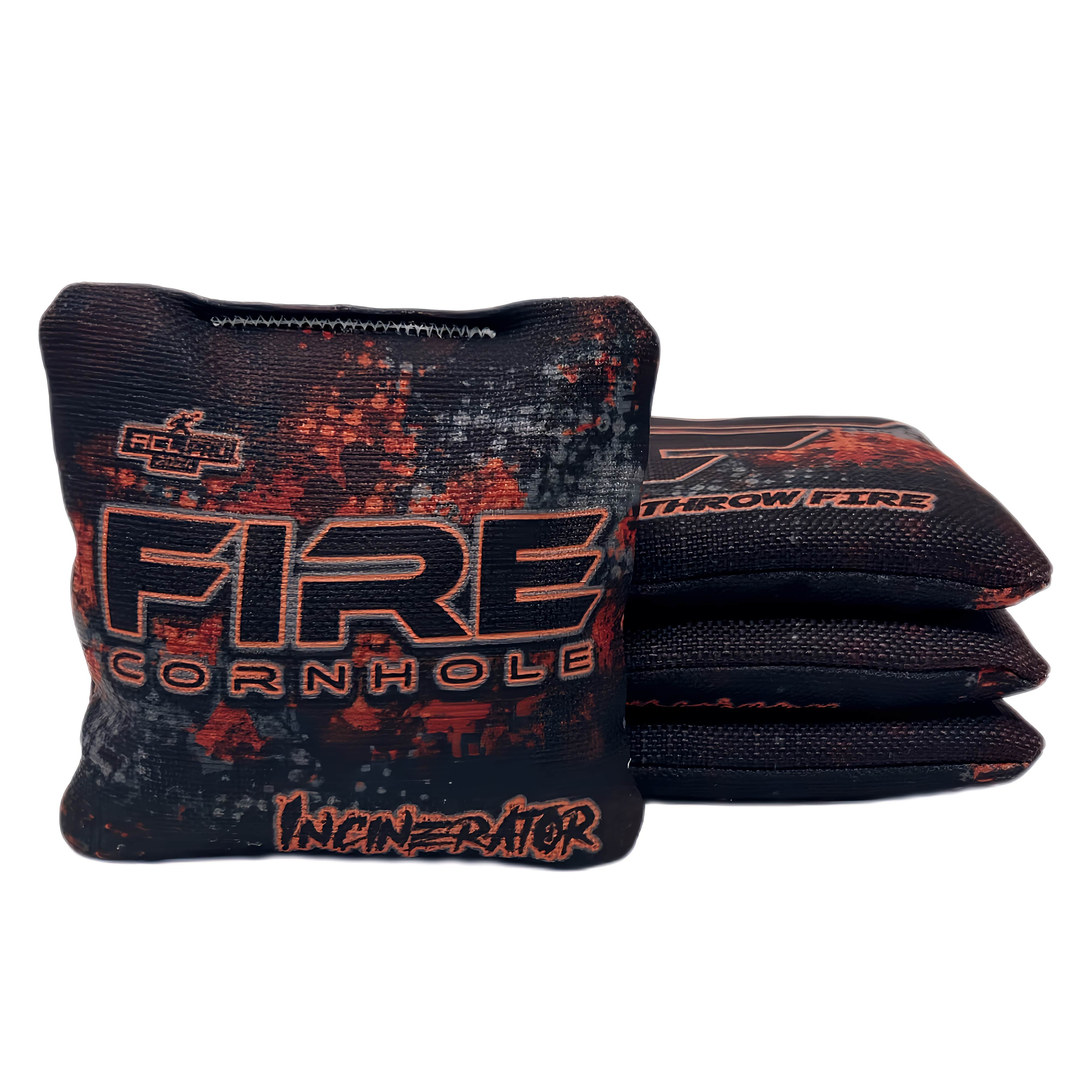 Fire Cornhole 2024 Fire Incinerator Cornhole Bags - Set of 4