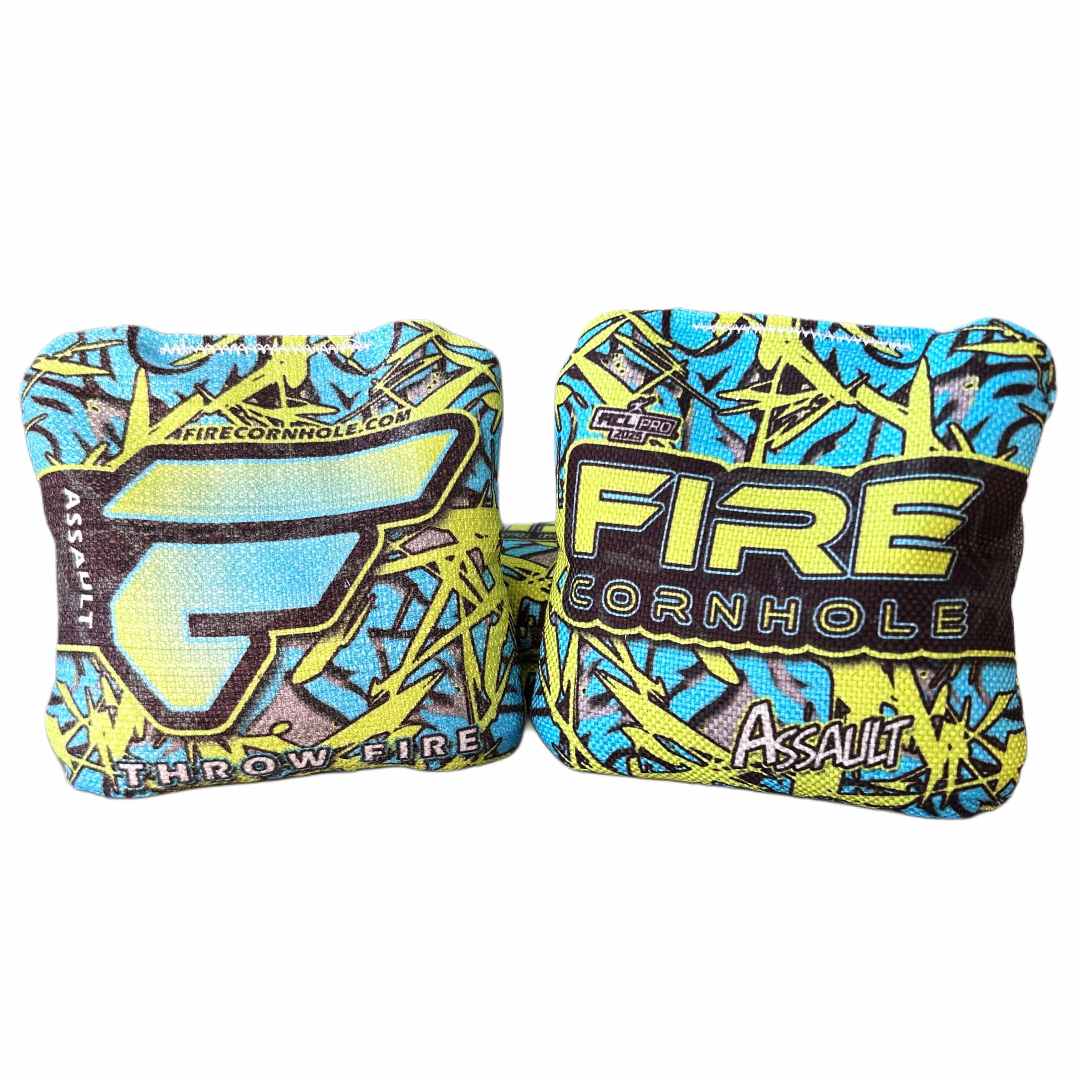 Fire Cornhole 2025 Fire Assault Cornhole Bags - Set of 4