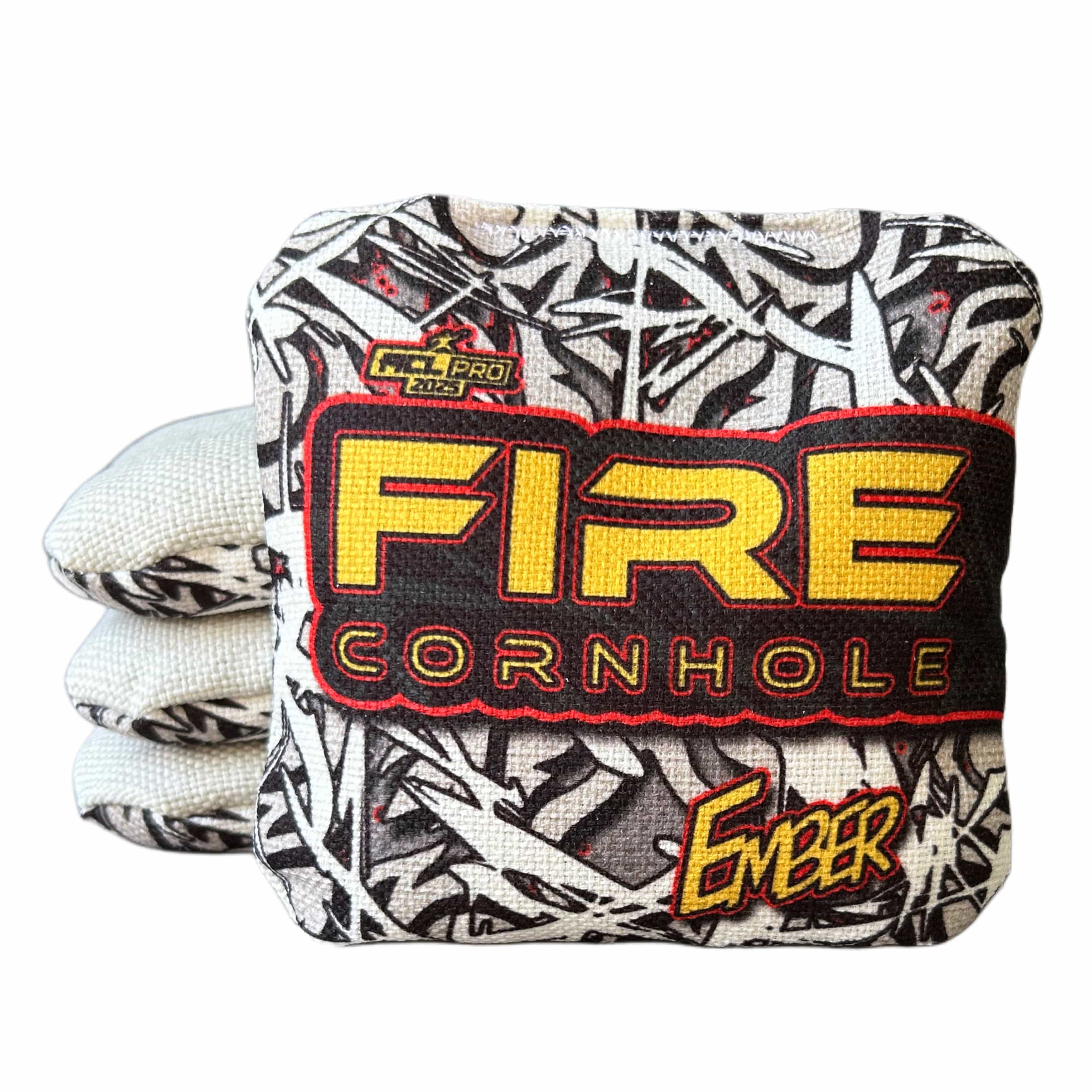 Fire Cornhole 2025 Fire Ember Cornhole Bags - Set of 4