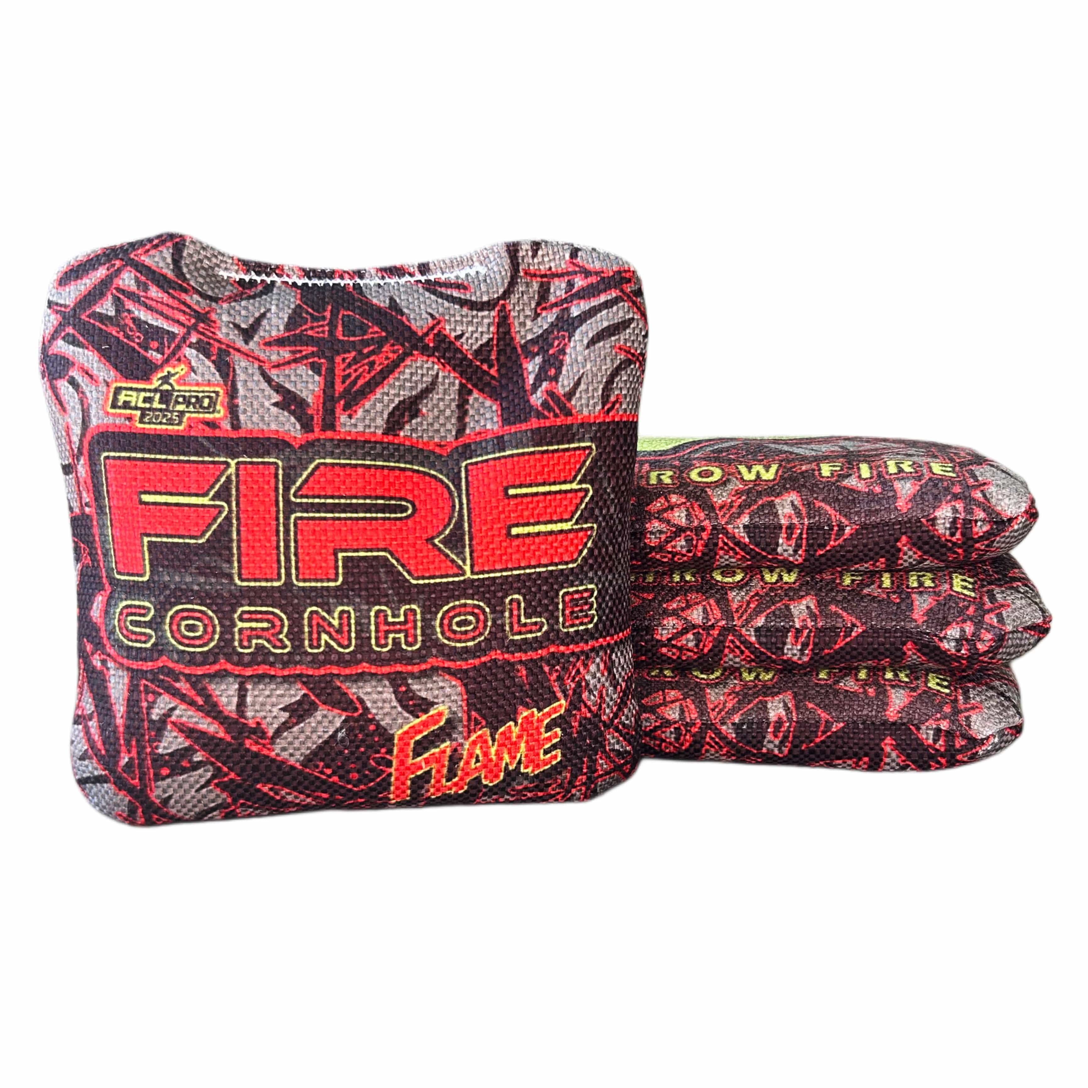 Fire Cornhole 2025 Fire Flame Cornhole Bags - Set of 4