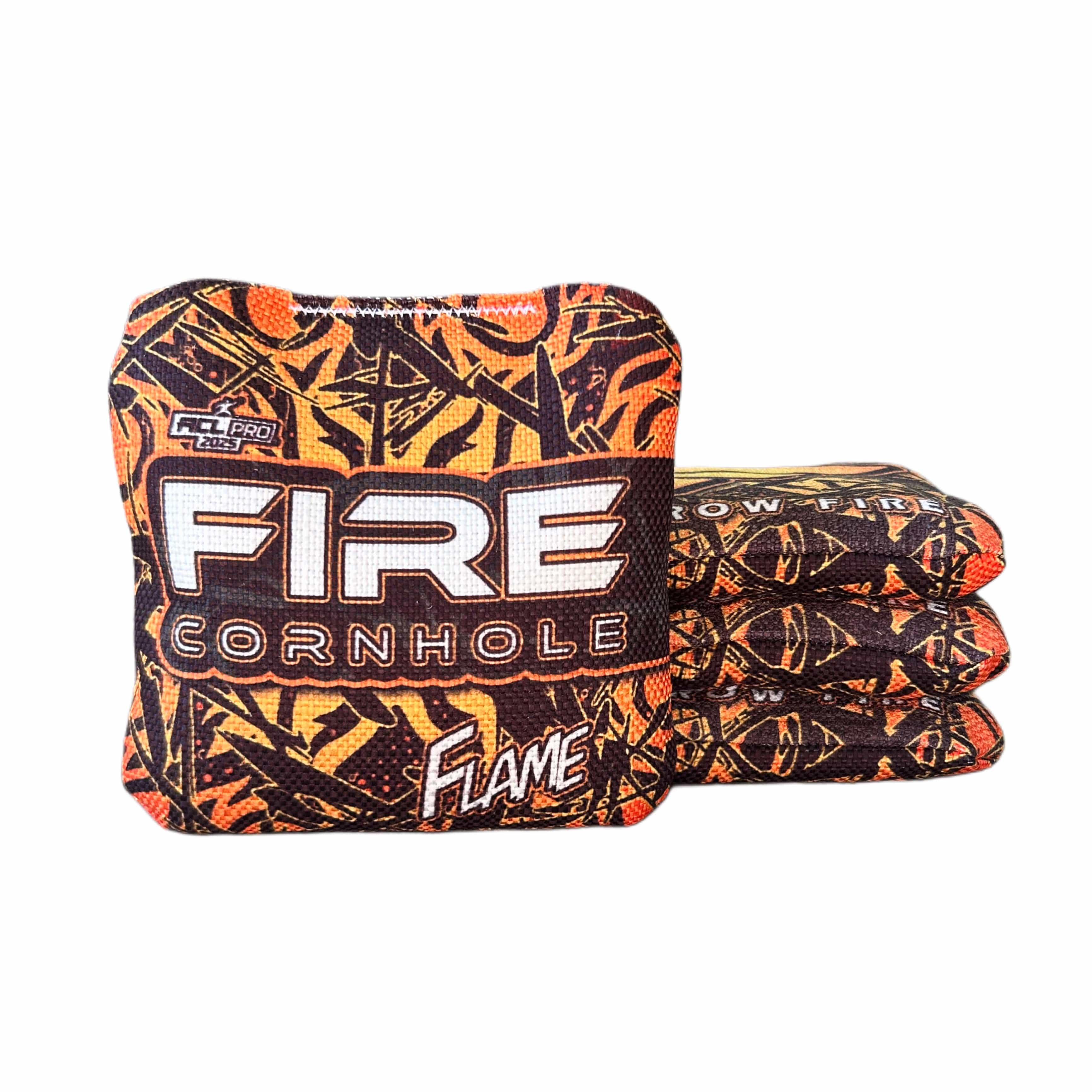 Fire Cornhole 2025 Fire Flame Cornhole Bags - Set of 4