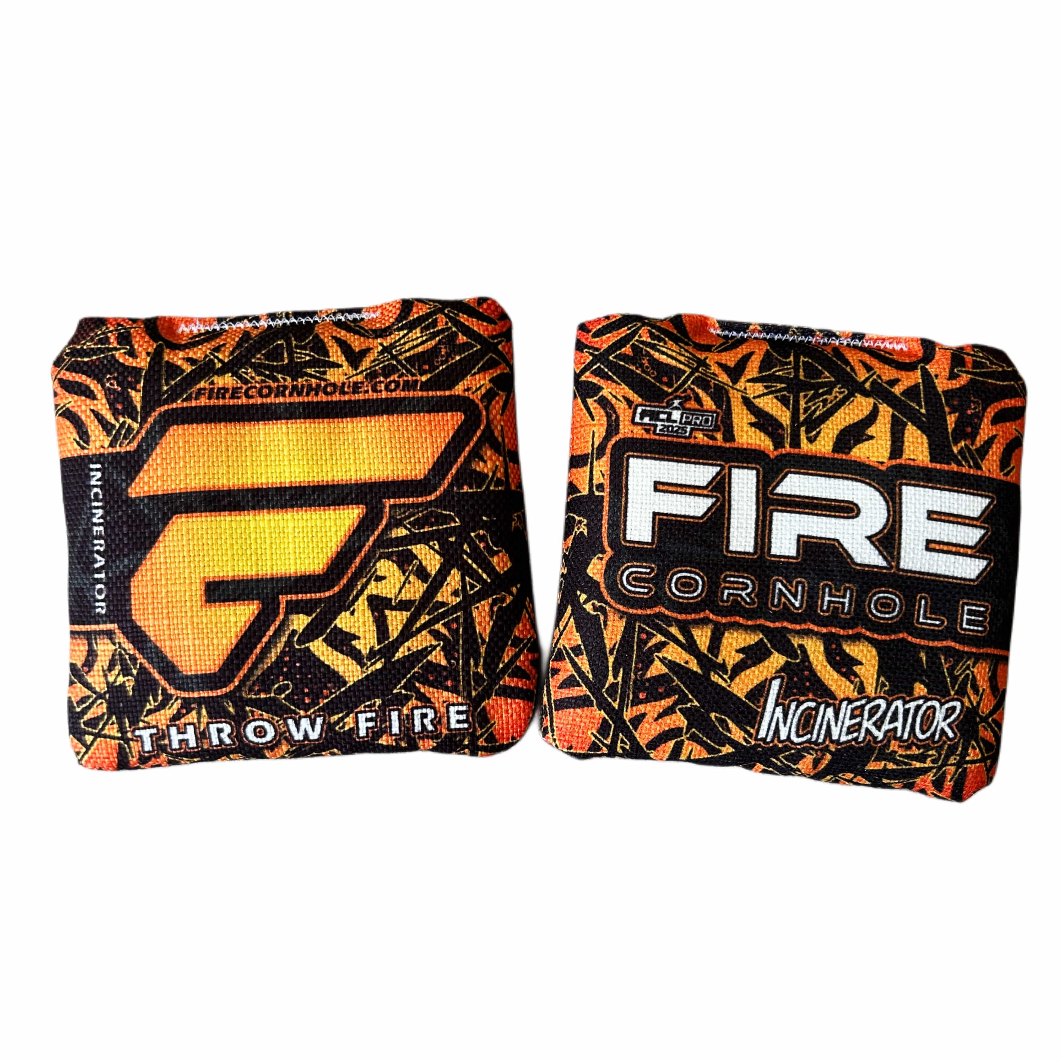 Fire Cornhole 2025 Fire Incinerator Cornhole Bags - Set of 4