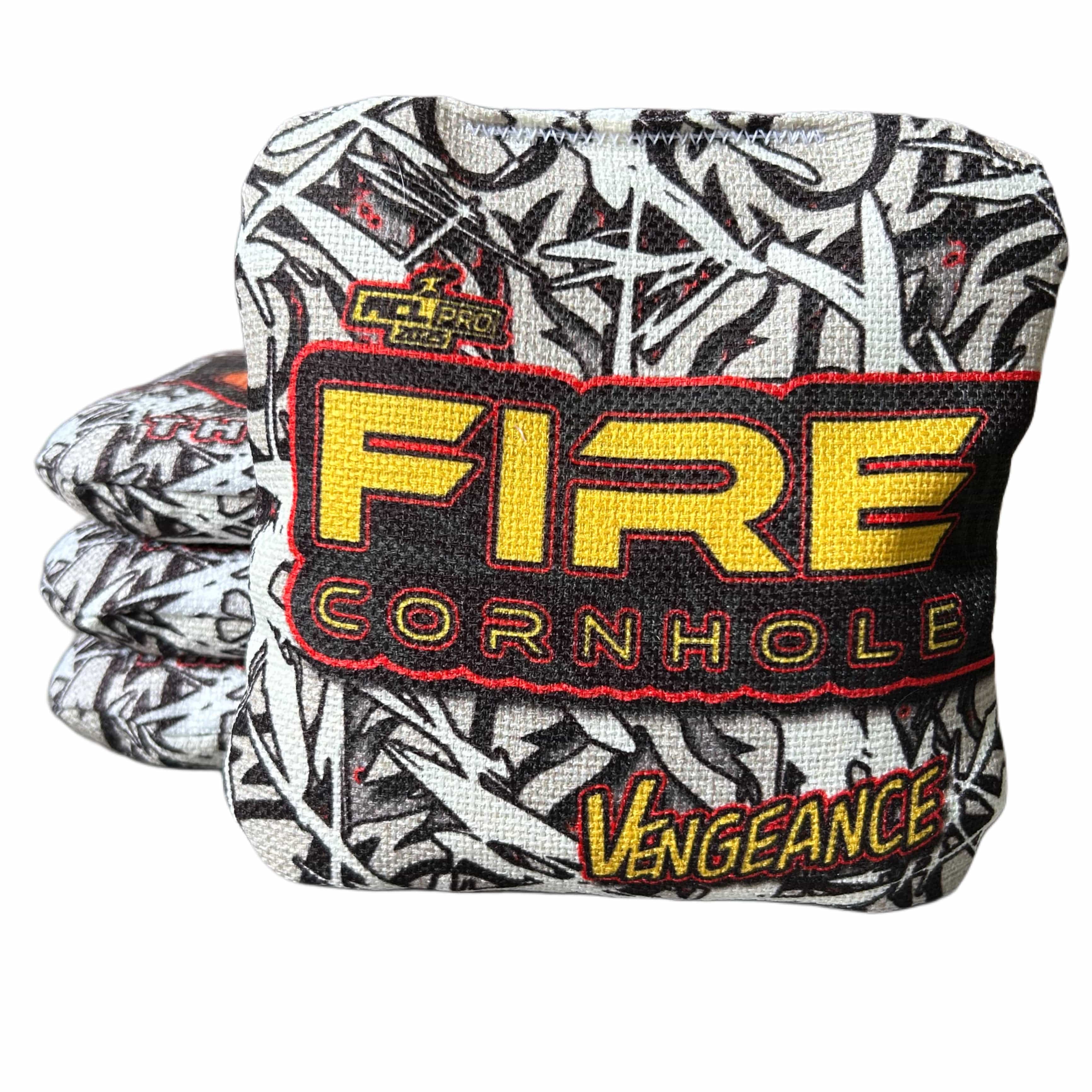 Fire Cornhole 2025 Fire Vengeance Cornhole Bags - Set of 4