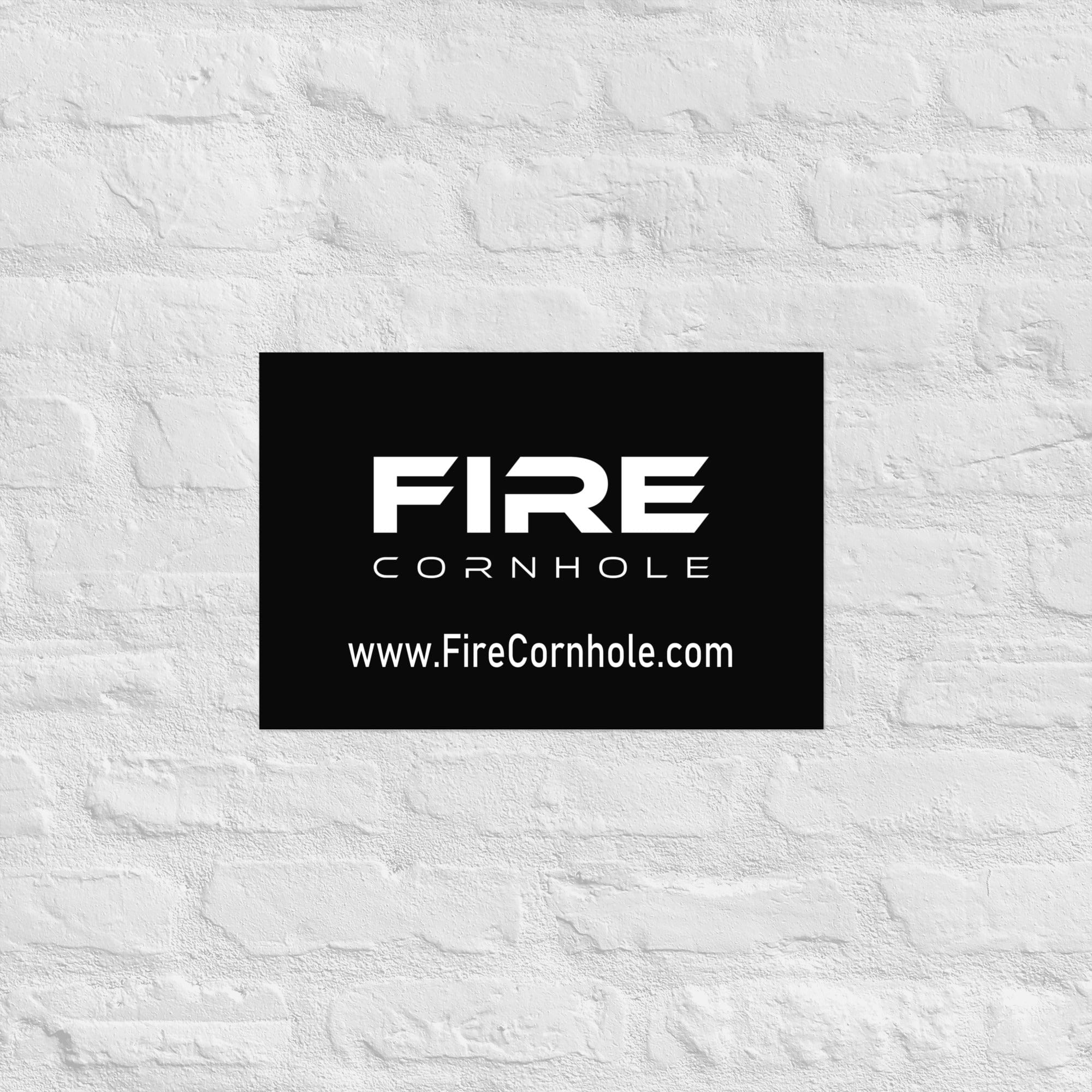 Fire Cornhole Fire Cornhole Poster