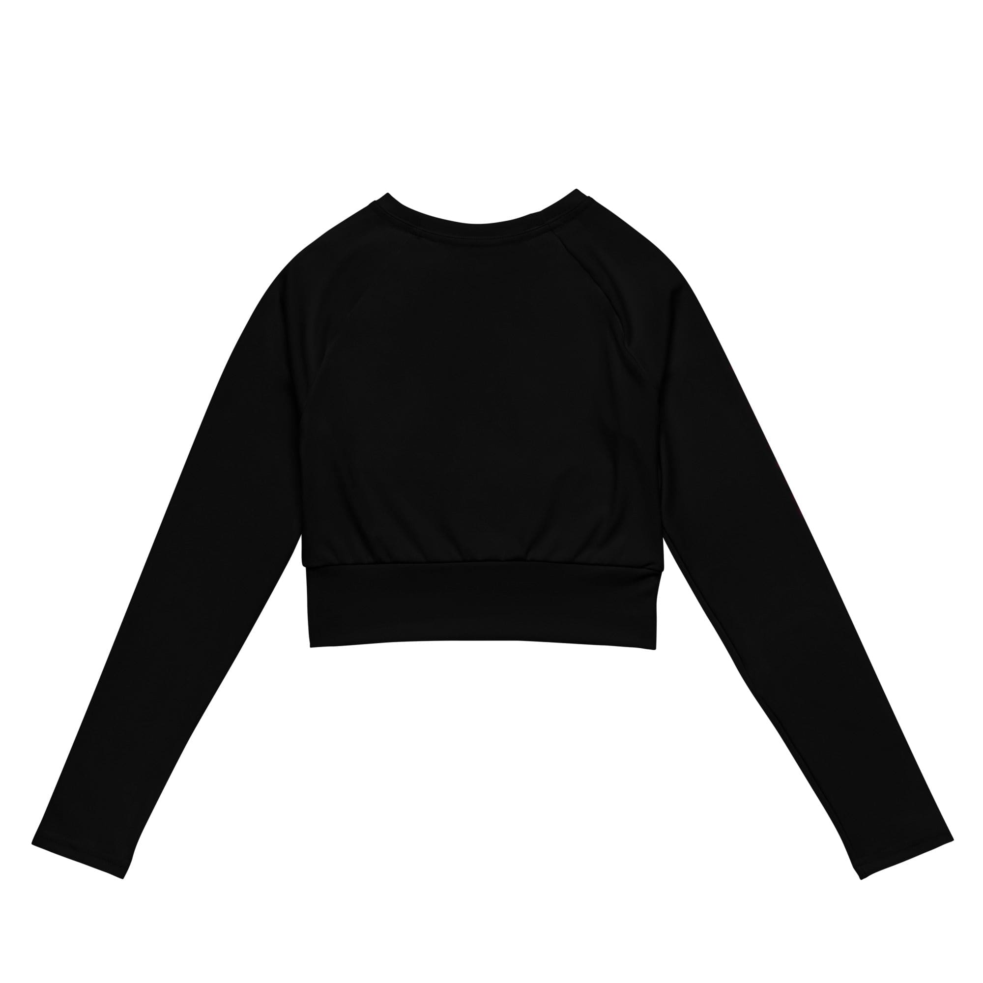 Fire Cornhole Long-sleeve crop top- Pink