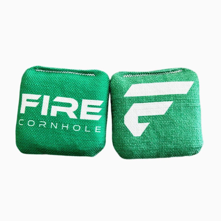 Fire Cornhole Mini Cornhole Bags Green - Set of 4