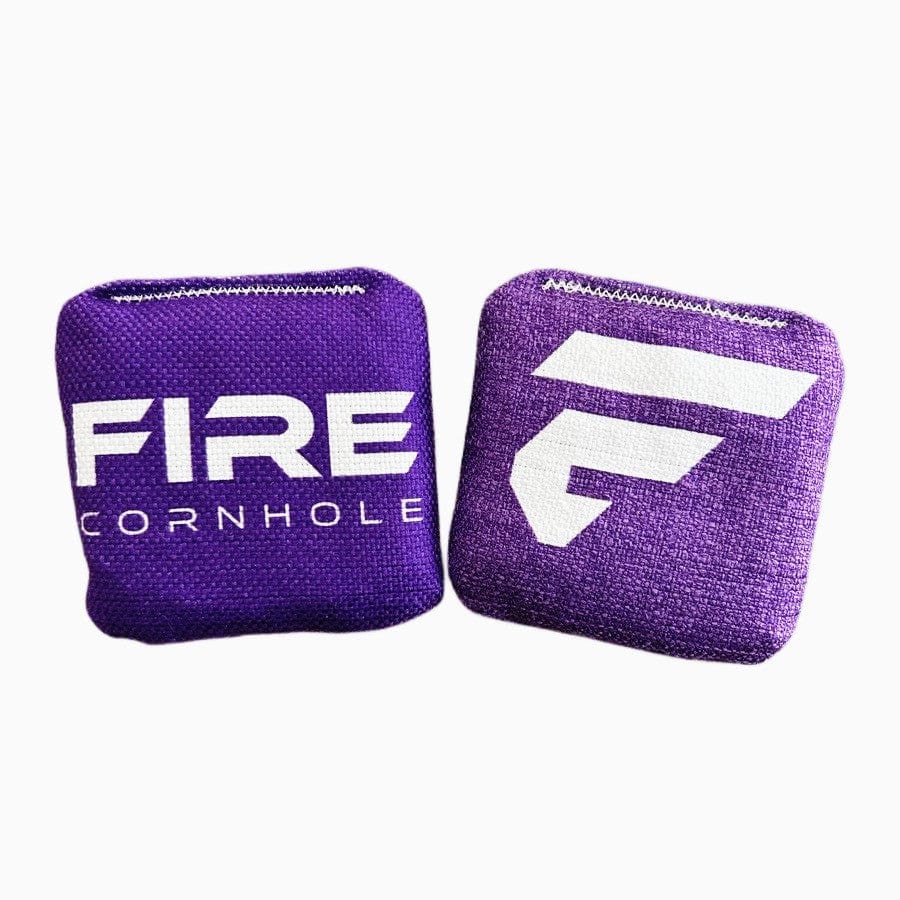 Fire Cornhole Mini Cornhole Bags Purple - Set of 4