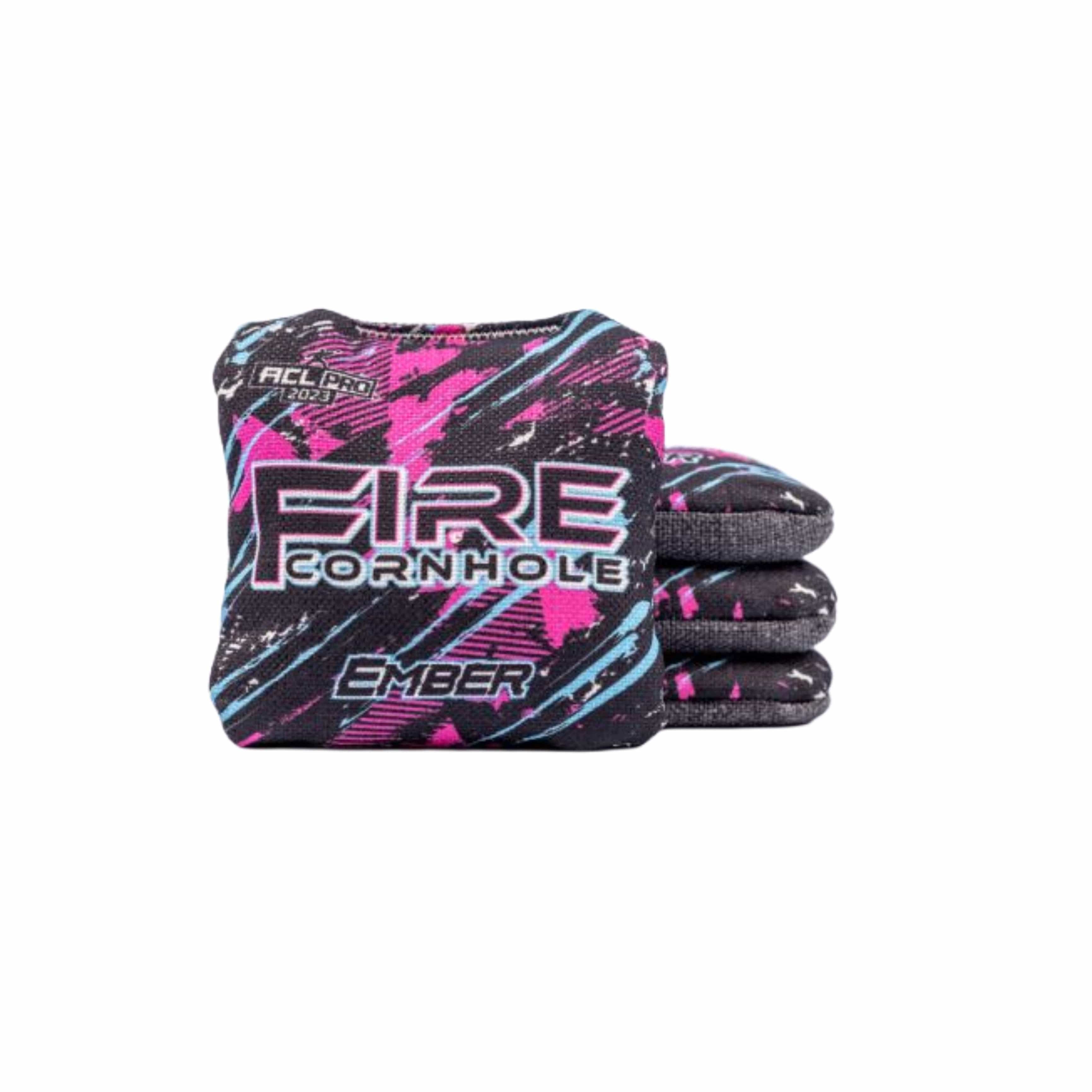 Fire Cornhole Fire Ember ACL bags in pink